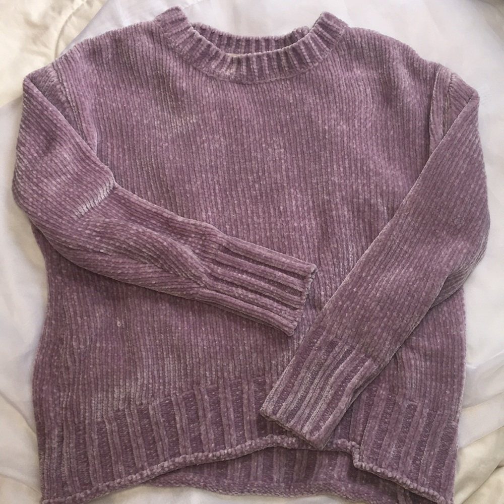 Max Studio Lavender Pullover Long Sleeve Sweater
